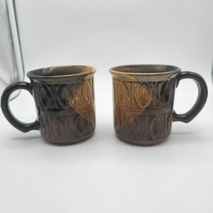 Pottery Craft Robert Maxwell Mugs Compton CA Ackerman Era Sherrill Broudy Style